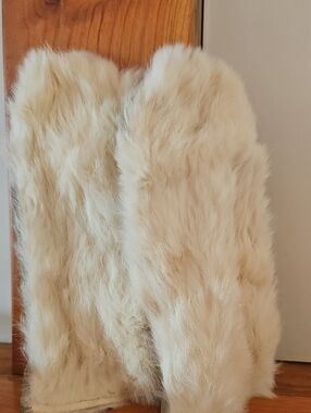 Vintage Rabbit Fur Mittens